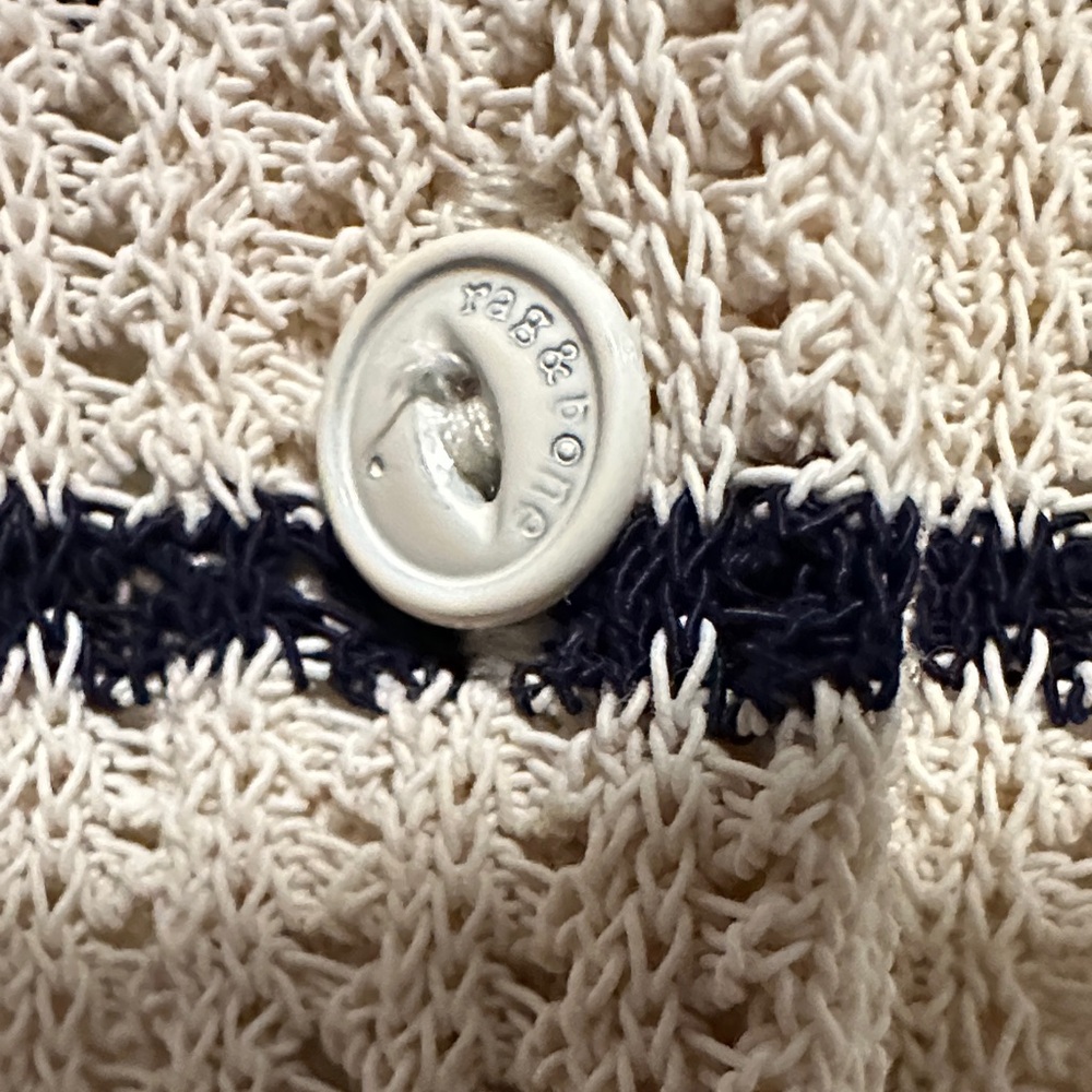 Rag & bone Striped Knit Polo Shirt - Picture 3 of 5